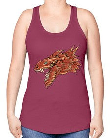 dragon 184# - dragon -Racerback Tank
