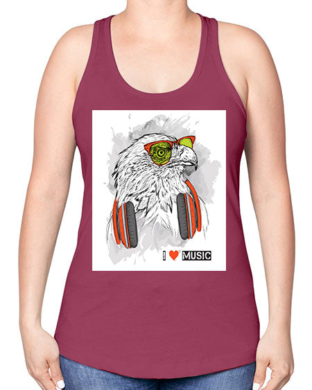 eagle 1# - birds -Racerback Tank