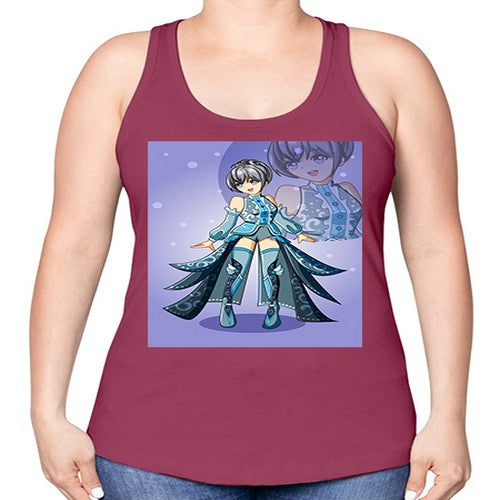 game of beautiful girl140# - anime -Racerback Tank