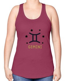 gemini 241# - gemini -Racerback Tank