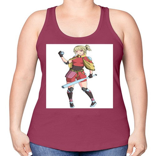 girl bring stick3# - anime -Racerback Tank