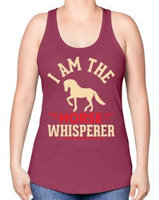 i am the horse whisperer Style 3# - horse -Racerback Tank