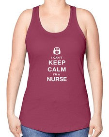 i can t keep calm nurse 870# - nurse -Racerback Tank