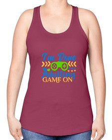 im done adulting game on 27# - video games -Racerback Tank