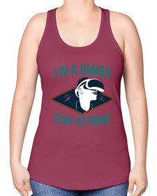 im gamer stay at home 119# - video games -Racerback Tank