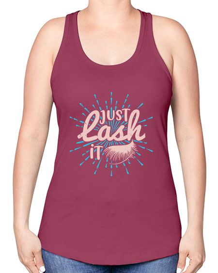 just lash it Style 199# - beauty - fashion -Racerback Tank