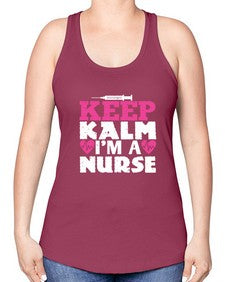 keep klam im a nurse Style 261# - nurse -Racerback Tank