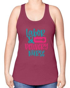 labor belivery nurse Style 265# - nurse -Racerback Tank
