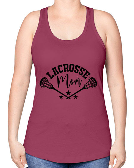lacrosse mom 9# - lacrosse -Racerback Tank
