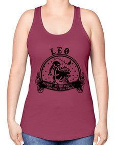 leo 17# - leo -Racerback Tank