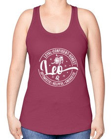 leo 286# - leo -Racerback Tank