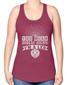 leo 309# - leo -Racerback Tank