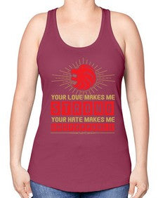 leo 310# - leo -Racerback Tank
