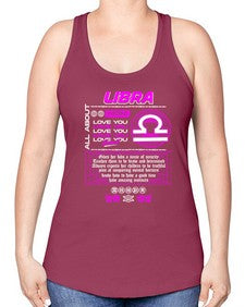 libra 339# - libra -Racerback Tank