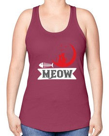 meow Style 70# - cats -Racerback Tank