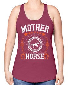 mother of horse Style 27# - horse -Racerback Tank