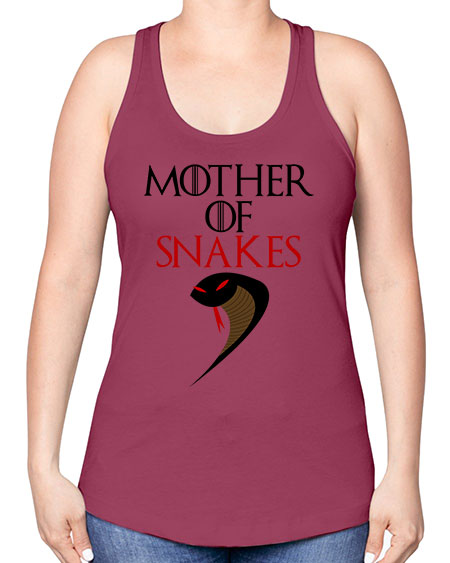 mother of snakes - snake -Racerback Tank