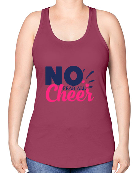 no fear all cheer 1728# - cheer -Racerback Tank