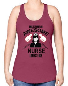 nurse tshirt 1213# - nurse -Racerback Tank