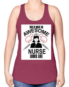 nurse tshirt 1218# - nurse -Racerback Tank