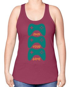 own your game 143# - video games -Racerback Tank