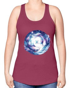 pisces 363# - pisces -Racerback Tank