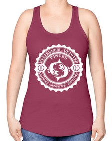 pisces 50# - pisces -Racerback Tank