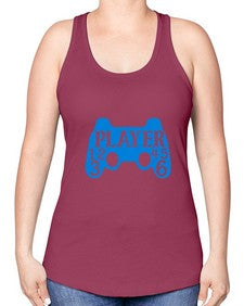 player 39# - video games -Racerback Tank