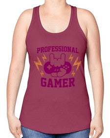 professional gamer 148# - video games -Racerback Tank