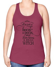 real witch 28# - witch -Racerback Tank