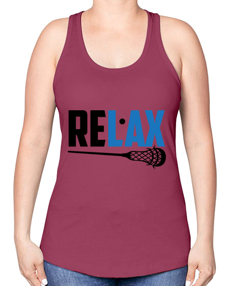 relax 3# - lacrosse -Racerback Tank
