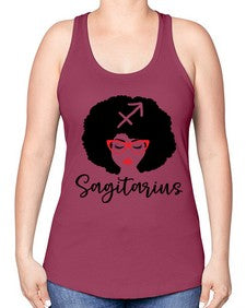 sagitarius 396# - sagittarius -Racerback Tank