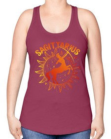 sagittarius 136# - sagittarius -Racerback Tank