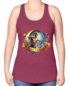 sagittarius 398# - sagittarius -Racerback Tank