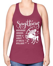 sagittarius 401# - sagittarius -Racerback Tank