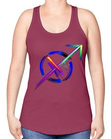 sagittarius 402# - sagittarius -Racerback Tank