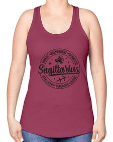 sagittarius 406# - sagittarius -Racerback Tank