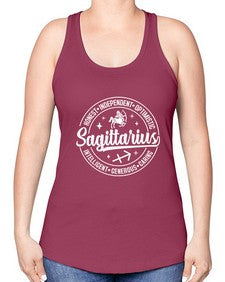 sagittarius 407# - sagittarius -Racerback Tank