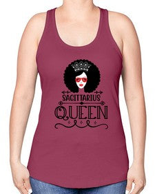 sagittarius queen 414# - sagittarius -Racerback Tank