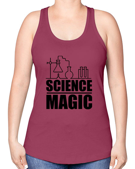 science magic 71# - general science -Racerback Tank