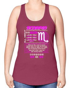 scorpio 457# - scorpio -Racerback Tank