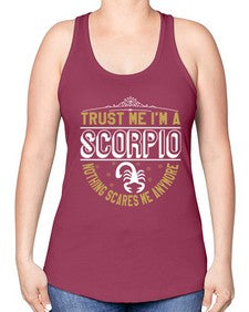 scorpio 458# - scorpio -Racerback Tank