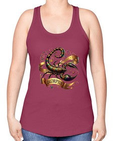 scorpio 459# - scorpio -Racerback Tank