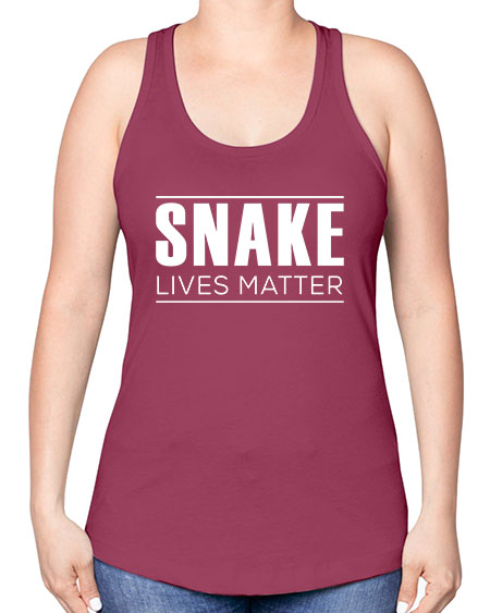 snake lives matter - snake -Racerback Tank