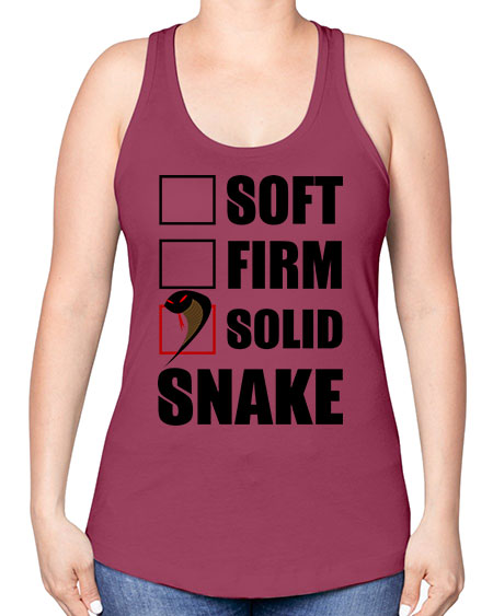 solid snake - snake -Racerback Tank