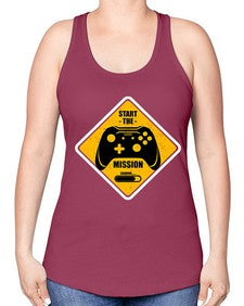 start the mission 152# - video games -Racerback Tank