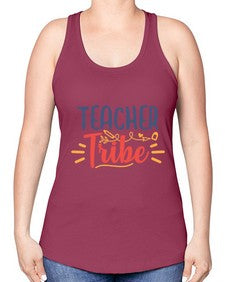 teacher tribe 1466# - teacher -Racerback Tank