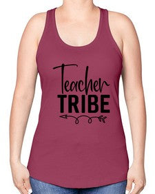 teacher tribe Style 384# - teacher -Racerback Tank