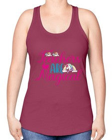 teachers are magical 429# - unicorn -Racerback Tank