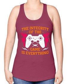 the integrity of the game 155# - video games -Racerback Tank